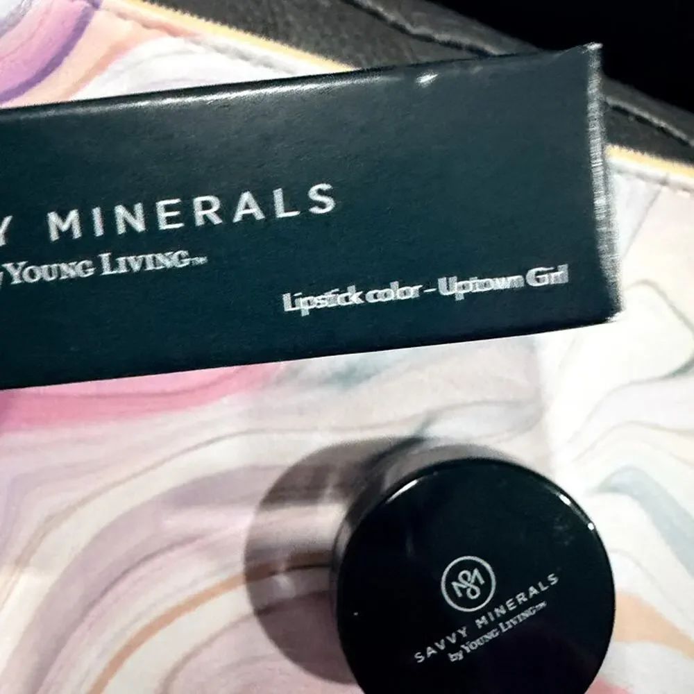 Savvy Minerals by Young Living Lipstick Uptown Girl Eyeshadow Determined NEW
